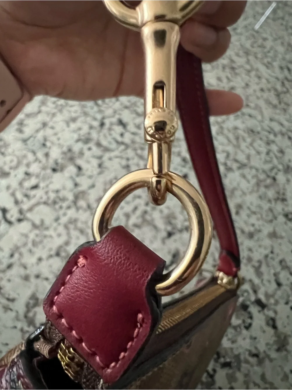 COACH Nolita 19 In Signature Canvas With Cherry Print Pre Owned